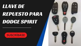Reemplazo de llave para Dodge Spirit -¿Cómo obtener una nueva llave? (costos, tipos de llaves y más)