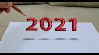 2021 3d drawing easy / 3d çizim / 3 boyutlu çizim