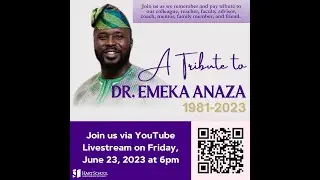 A tribute to Dr. Emeka Anaza, a beloved Hart School faculty member and colleague