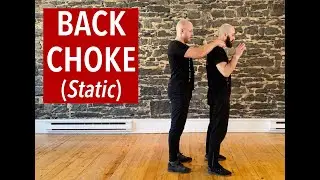 How to Defend Against a Back Choke (Static) - Krav Maga Tutorial