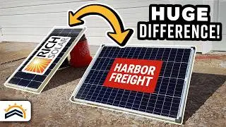 Harbor Freight 100W Vs Rich Solar 100W |  Tested!