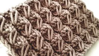 И получился неожиданный 3D эффект.🙆‍♀️ Новый узор спицами. Knitting pattern.
