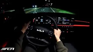 2024 Kia EV9 GT Line POV Night Drive! /// Allcarnews