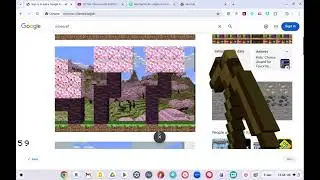 Playing chrome minecraft
