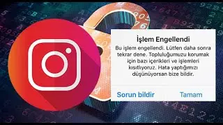 İnstagram İşlem Engellendi Hatası Çözümü! Çok Basit Güncel (2021)