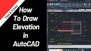 How To Draw Elevation In AutoCAD | Elevation kaisy bnayen 🚀