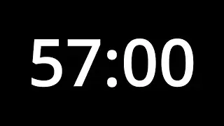 57 MINUTE TIMER - No Sound - Full HD 1080p - COUNTDOWN