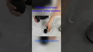 Portable mini hand pressure #coffee machine.  #productivity