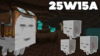 Minecraft Snapshot 25w15a - Happy Ghasts, Ghastlings, New Achievements & More!!