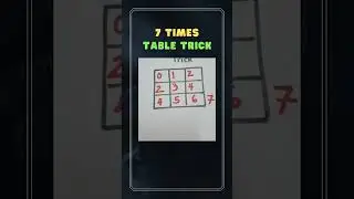 7 TIMES TABLE TRICK