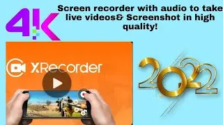 Screen recorder with audio to take live videos& Screenshot in high quality!