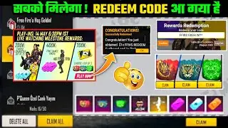 Free Fire Redeem Code Today 16 May | FFWS Redeem Code Today | FF Redeem Code Today