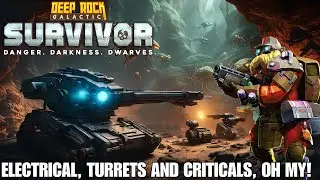 Electrical, Turrets and Criticals, Oh My! | Deep Rock Galactic Survivor | Indie Gaming Lunch 4k60