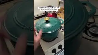 There is a coupon on the dutch ovens today! 