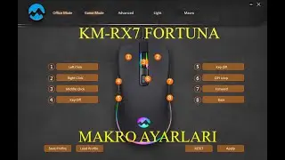 Rampage KM-RX7 FORTUNA ve SGM-L1 LUMOS MAKRO PROGRAMI DETAYLI ANLATIM