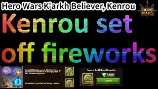 Kenrou set off fireworks at Winterfest event.