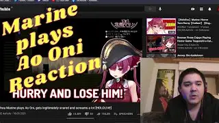 Hoshou Marine plays Ao Oni (Hololive Reaction)