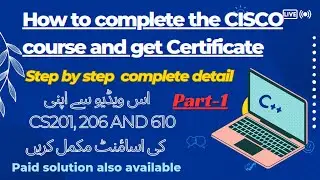 How to Enroll in Cisco Course Assignments || Cisco Netacad Accademy  | Free of Cost Courses #vu