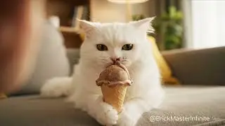 Cat Eating ASMR VEO3