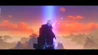 Dragon ball super ost - genshin impact lyre cover for a legend (R.I.P Akira Toriyama)