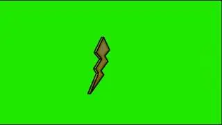 green screen lightening bolt
