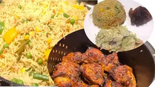 Fried Rice and Honey Chicken