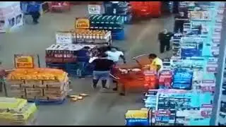 Lady Kept Bumping Man With Her Cart Repeatedly And Then This Happened!