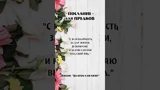Послание для Предков
