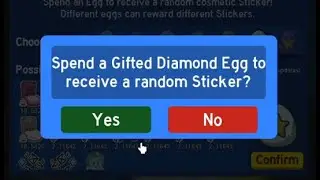 DONATING A GIFTED DIAMOND EGG THE THE STICKER GOD!!!