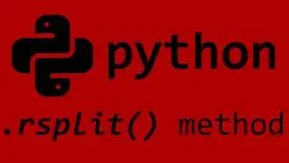 Python rsplit() string method