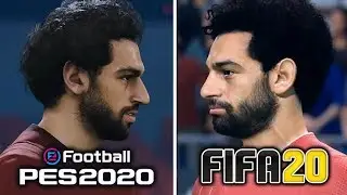 مقارنة جرافيك لعبة فيفا 20 و بيس 2020 - FIFA 20 VS PES 2020 - شكل لاعبين فريق ليفربول liverpool