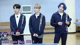 [SUB INDO] RUN BTS EP.138 FULL | Kelas Tenis Meja BTS 1