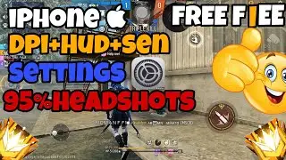 iPhone  headshot setting ⚙️ | iphone  DPI+HUD+SEN settings ⚙️ | 95% headshots 🎯 | noman ff1