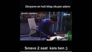 Dünyanın en hızlı kitap okuyan adamı