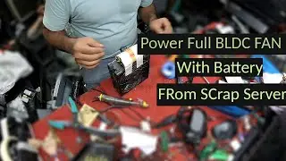 BLDC Fan With Battery |  e waste recycling ideas