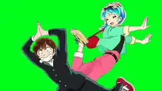 Anime Green Screen: Urusei Yatsura - Lum & Moroboshi