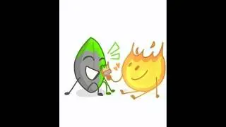 Firey Paints Leafy (Fireafy) [BFDI Comic]