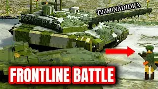 ⚔️REALISTIC Tank Battle Simulation - M2 Bradley Vs T90M