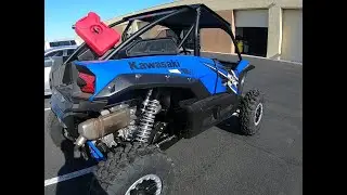 Kawasaki KRX switched relay harness & Aux Battery Cable Install