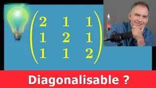 Matrice diagonalisable ? Méthode 1 : avec le déterminant & polynôme caractéristique • prépa PSI MP