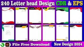 Letterhead Design Free Download | How to Letterhead Design CDR & EPS Free Download #shanitechguide