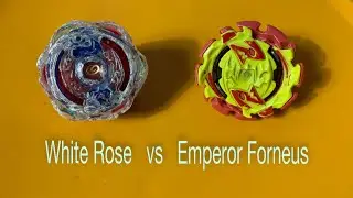 Beyblade White Rose vs Emperor Forneus
