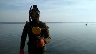 Проба подводного металлоискателя, как я нашёл серебряное кольцо