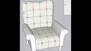Sketchup Advanced Texturing on SubD Surface using ThruPaint and SketchUV