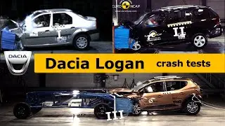 Dacia Logan crash test (1 2 3) all generations (Euro NCAP)