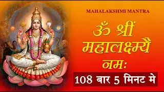 Maha Laxmi Mantra : Om Shreem Mahalakshmiyei Namaha : 108 Times : Fast
