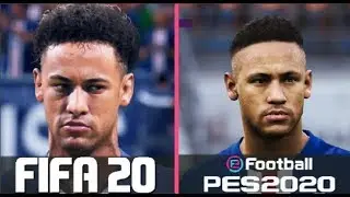 FIFA 20 VS PES 20 | PSG Faces Comparison !!