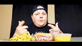 NEW DR PEPPER PATTY MELT FROM DAIRY QUEEN & FRIES PLUS MAC AND CHEESE MUKBANG!!!