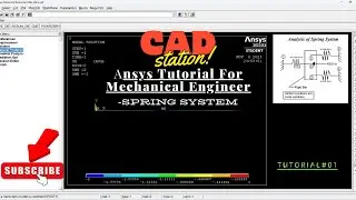 Ansys tutorial for mechanical engineer || Spring system analysis || Tutorial 1