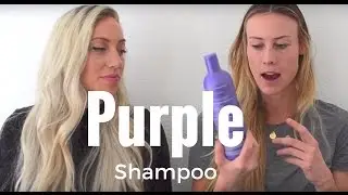 PURPLE SHAMPOO- get brassy yellow tones out of your hair!